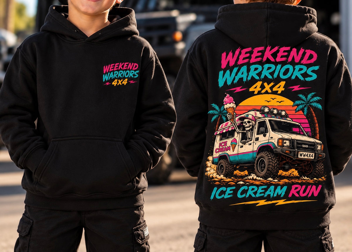 Ice cream run Kids Hoodie