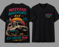 Heavy Faded  Tee. Ice Cream Run.