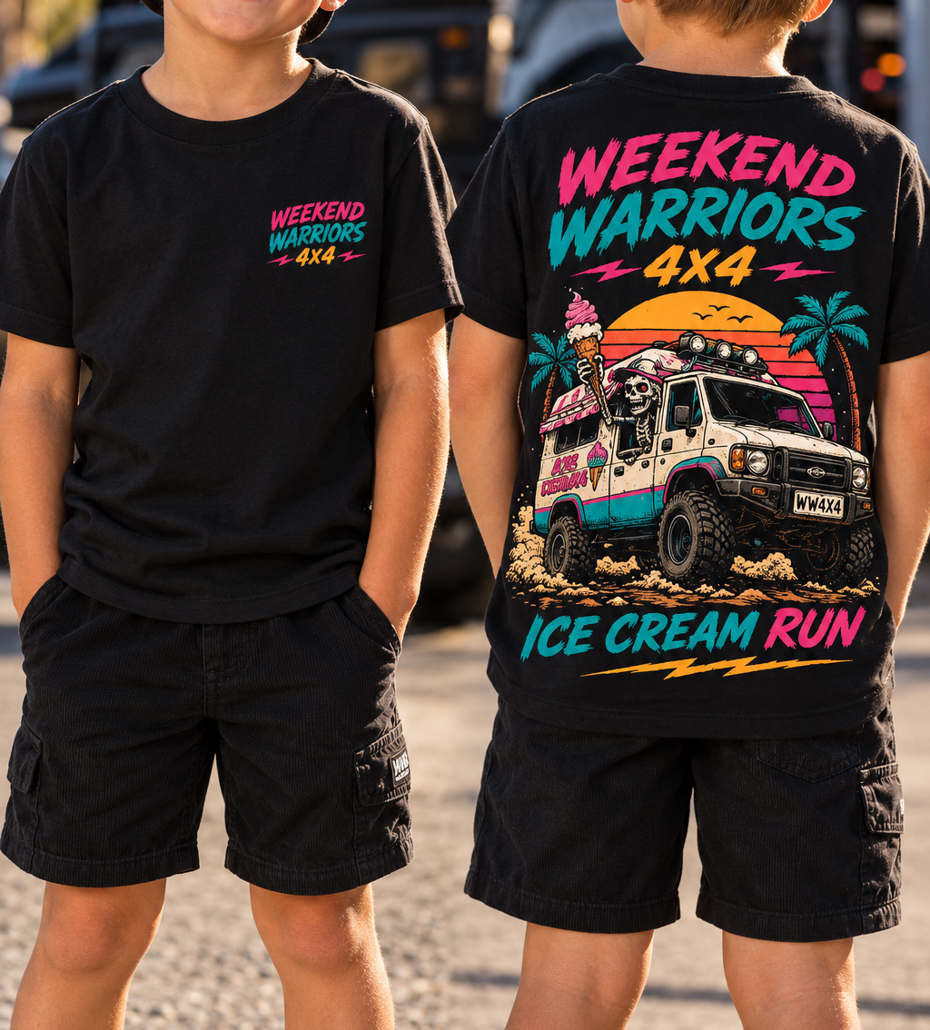 Kids ice cream run tee